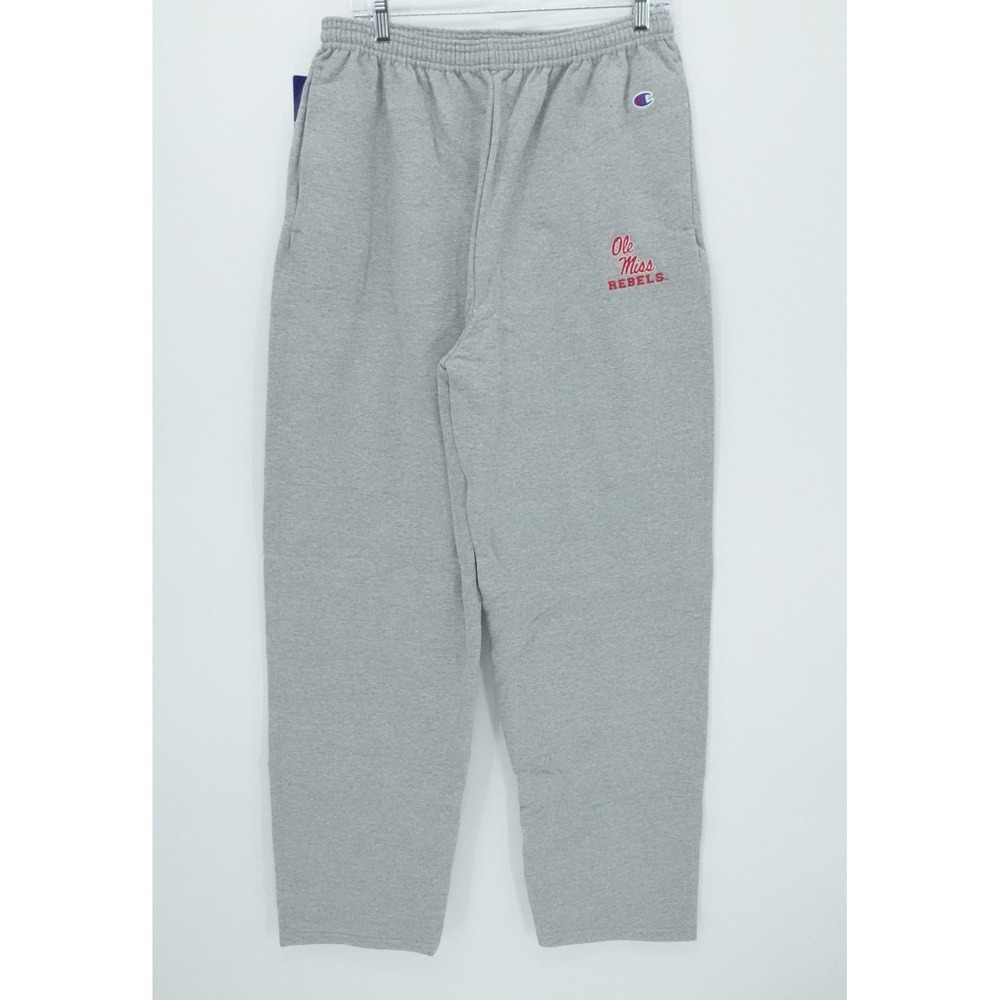 Champion Ole Miss Rebels Sweatpants Mens Large Gray NCAA‎ Casual Lounge